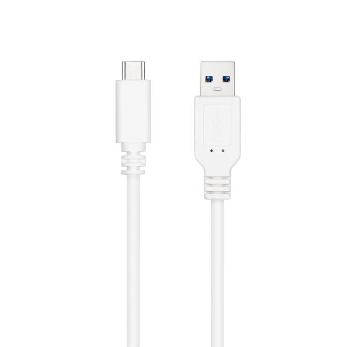 Nanocable Cable USB 3.1 Gen2 USB-C a USB-A, 1 m, Blanco Nanocable Cable USB 3.1 Gen2 USB-C a USB-A, 1 m, Blanco